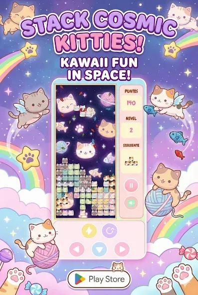 Cat Retro Block screenshot 2