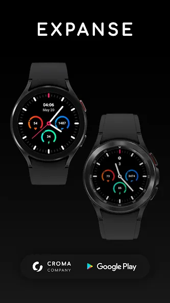 Expanse Watch Face for Wear OS screenshot 2