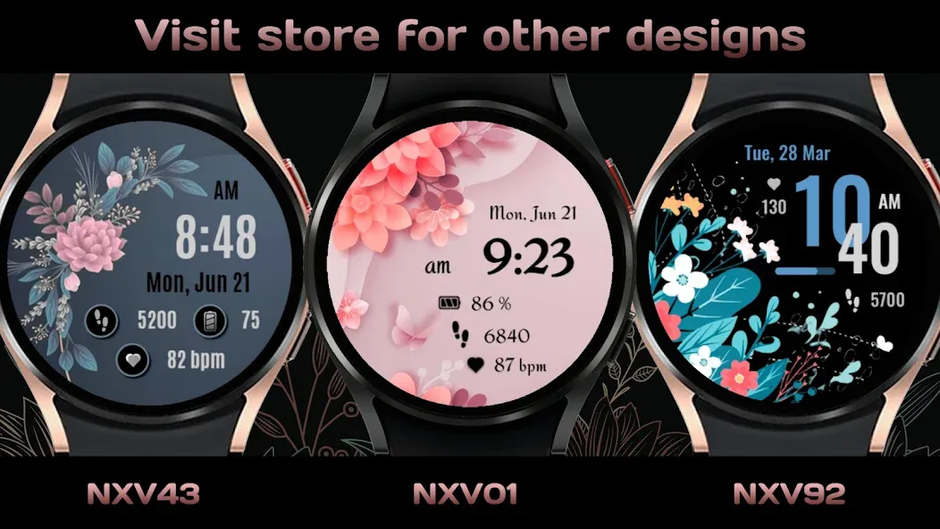 NXV84 Flora Elegant Watch Face screenshot 8
