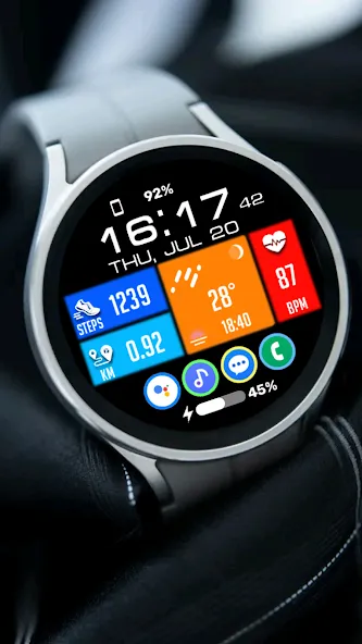 Tiles Window Watch Face NTV556 screenshot 17