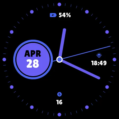 Purely Pointed Watch Face screenshot 9