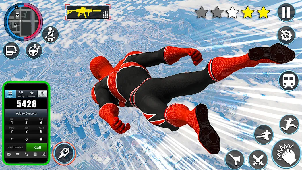 Spider Game Mafia Rope Hero 3D screenshot 3