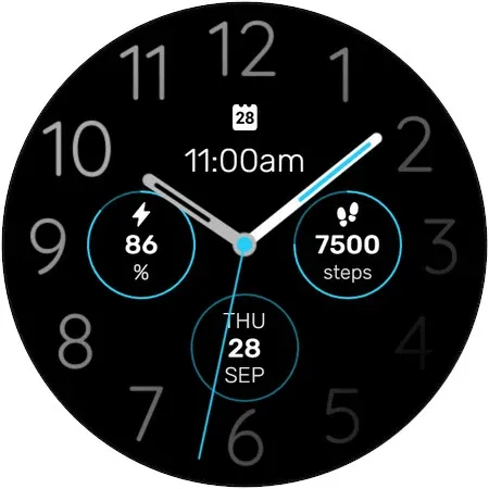 WES18 - Gradient Watch Face screenshot 3
