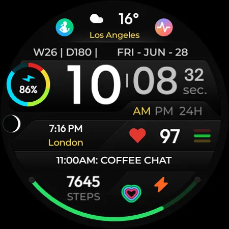 TVV Sport 4 Digital Watch Face screenshot 7