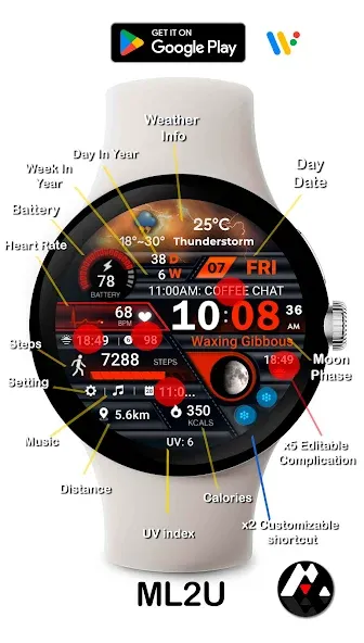 ML2U 231 Watch Face screenshot 2