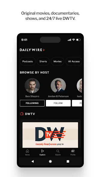 DailyWire+ screenshot 2