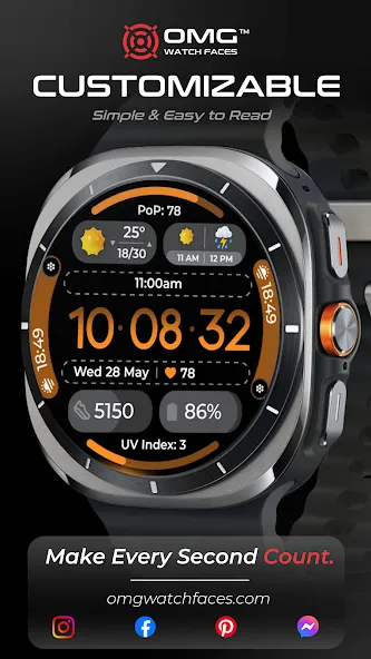 Minimal Weather Watch OMG 379 screenshot 5