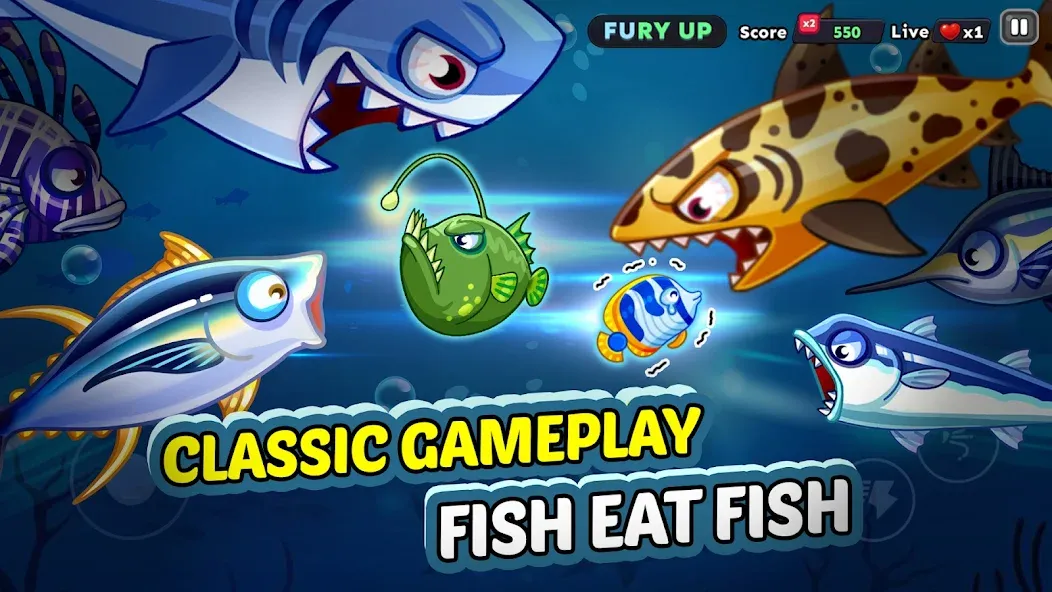 Fish Dash: Hungry Shark Frenzy screenshot 1