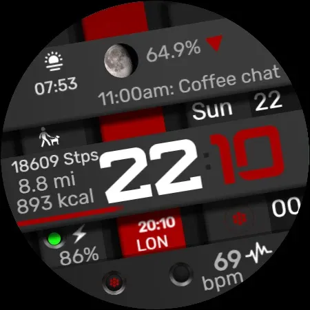 Digital Watch Face CRC042 screenshot 11