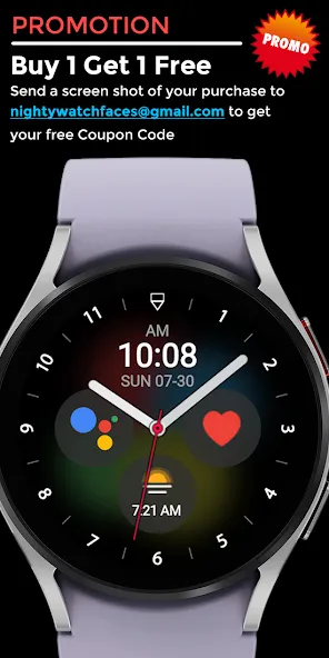 Nighty Hybrid 02 - watch face screenshot 5