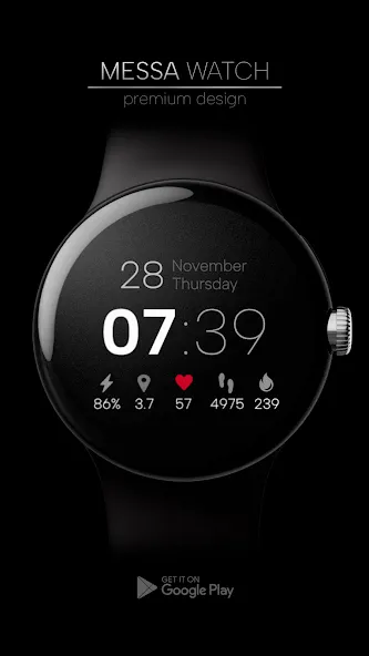 MW15 Minimal Digital Watch screenshot 1
