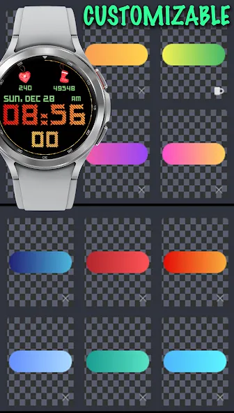 Yarn Digital Watch Face screenshot 4