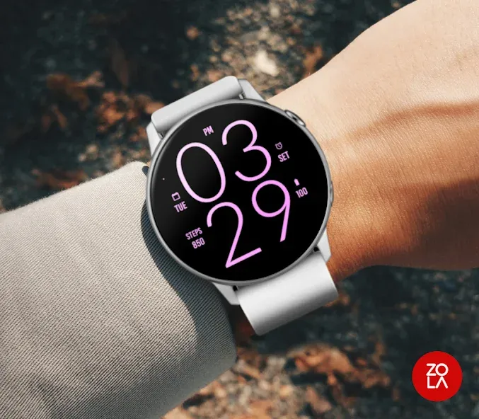 Pure Pink Light Watch Face screenshot 3