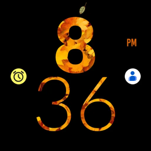 Autumn Large Watch Face screenshot 4