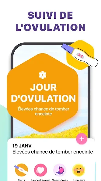 Suivi des règles - Ovulation screenshot 2