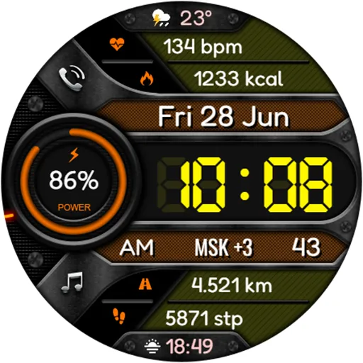 DIGI CORTEX Watch face screenshot 16