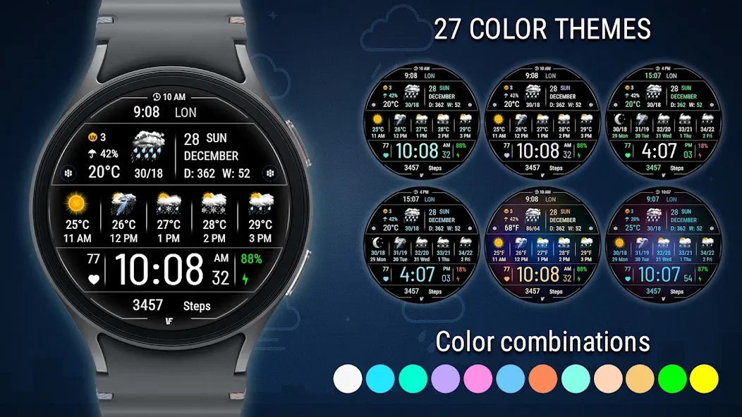 VF02 Weather Inform Watch Face screenshot 4