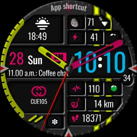 Digital Watch Face CUE105 screenshot 15