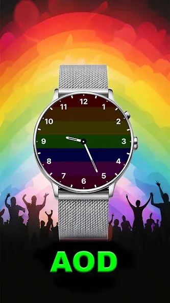 Rainbow Stripes: Vibrant Face screenshot 2