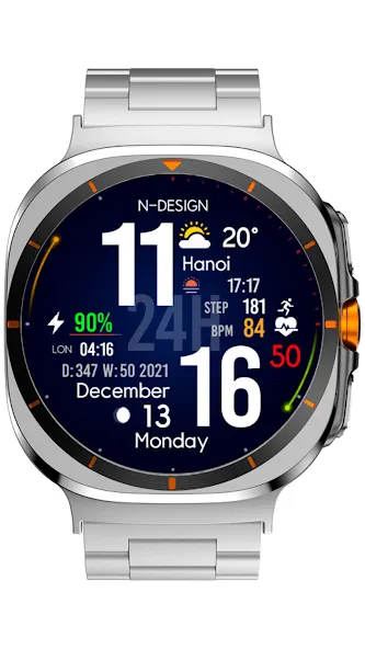 NTV340 - Big Digital Watchface screenshot 3