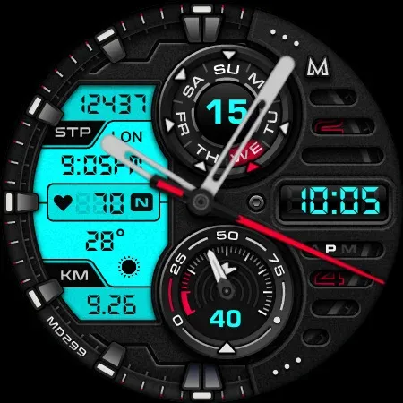 MD299 Analog watch face screenshot 21