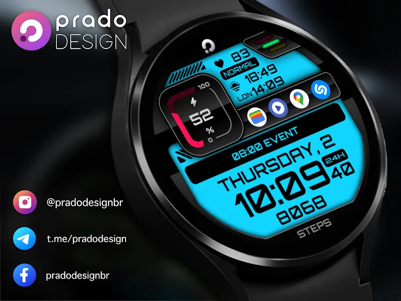 PRADO 03 Digital Watch Face screenshot 7