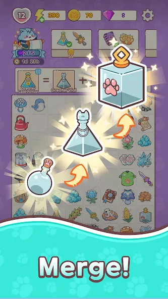 Alcatmist : Merge & Story screenshot 1