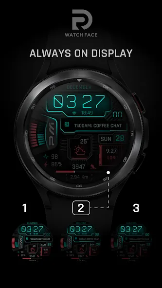 Cyberpunk Neon Watch Face screenshot 4