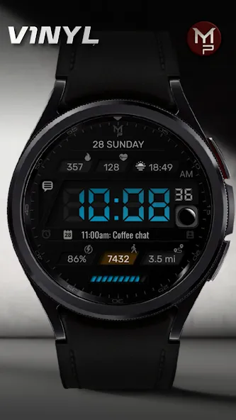 V1NYL - Digital watch face screenshot 4