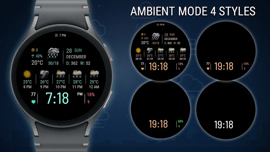 VF02 Weather Inform Watch Face screenshot 5
