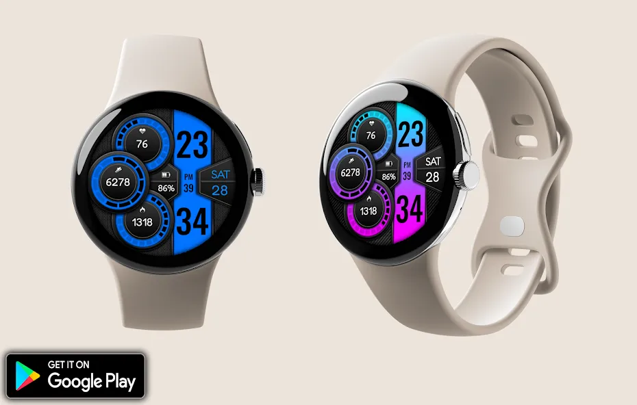 Digital Cuvok Watch Face screenshot 5