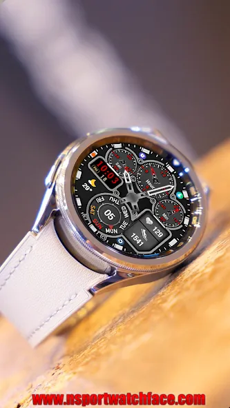 N-SPORT590 RedHybird WatchFace screenshot 6