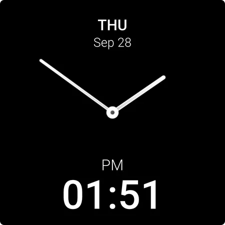 Minimal Hybrid Watch Face screenshot 12