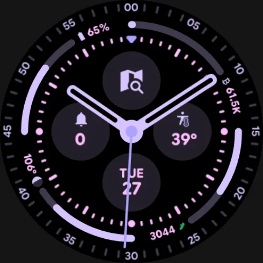 Pixel 3's Arcs Field Watchface screenshot 8