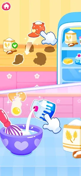 蛋糕 做饭小游戏 - 儿童做饭游戏 2-5, 厨房 儿童游戏 screenshot 4