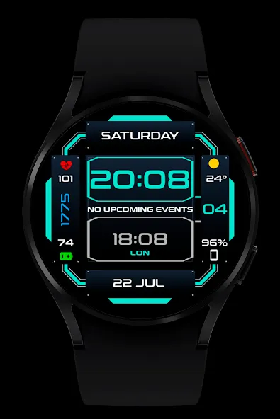 WR 006 Duo Digital Watch Face screenshot 4