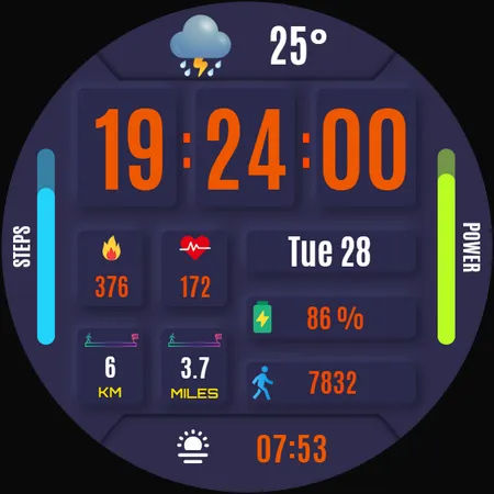 Renna Digital Watch Face screenshot 34