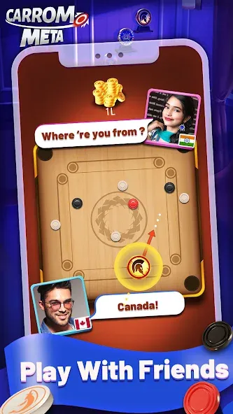 Carrom Meta-Board Disc Game screenshot 1
