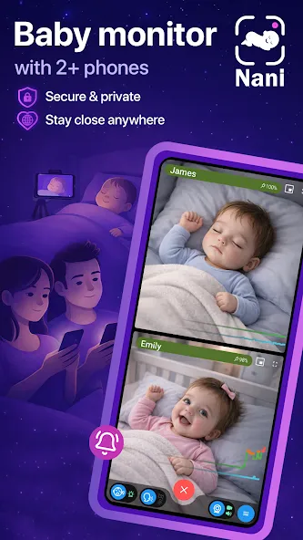 Baby Monitor Nani: Secure Cam screenshot 1