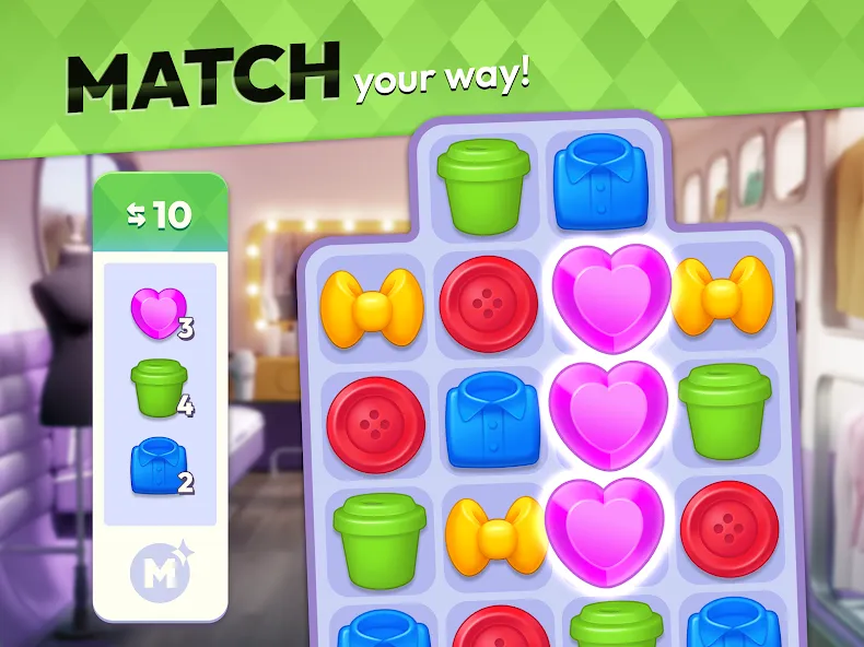Makeover Match - Fashion Game screenshot 12
