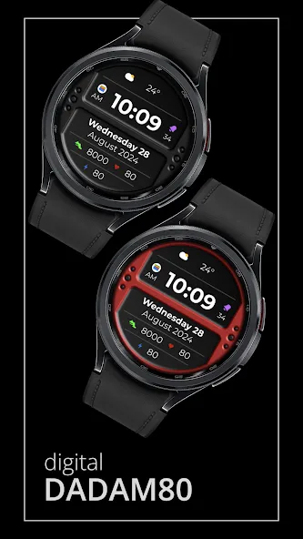 DADAM80: Digital Watch Face screenshot 1