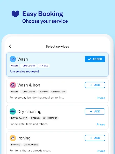 Laundryheap:24小时干洗和洗衣App screenshot 11