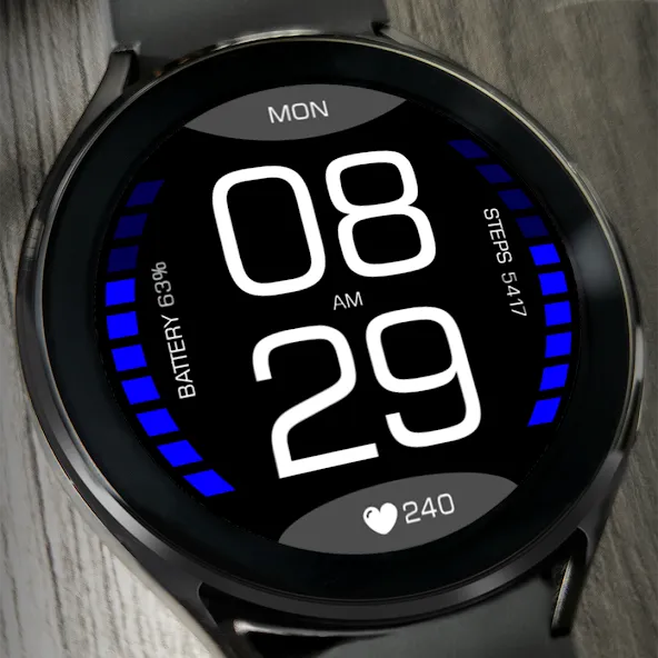 Key098 Digital Watch Face screenshot 3