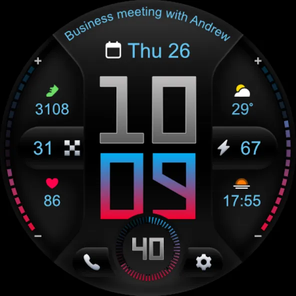 PRADO 76 Digital Watch Face screenshot 13