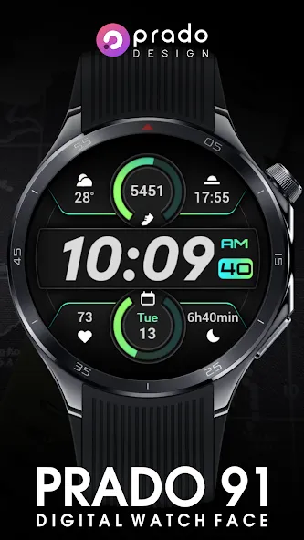 PRADO 91 Digital Watch Face screenshot 2