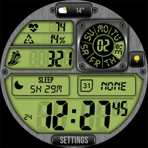 Digital Watch Face MB401 screenshot 21