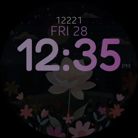 Flower Steps watch face screenshot 14