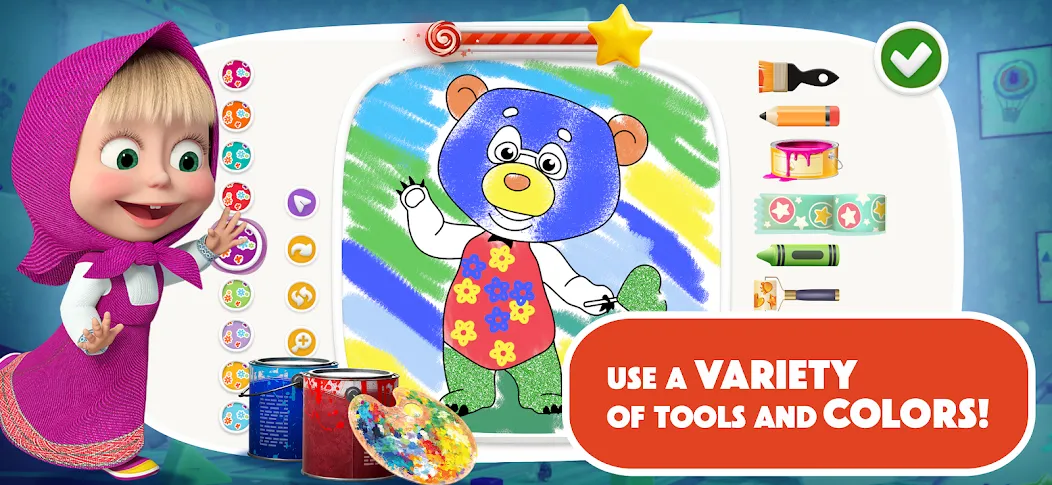 Masha and the Bear: Art Games screenshot 5