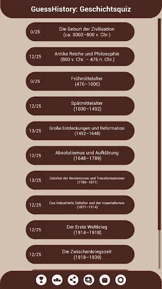GuessHistory: Geschichtsquiz screenshot 1