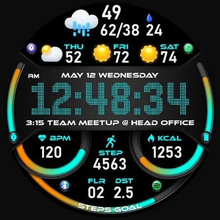 PER51 Digital Watch Face screenshot 46